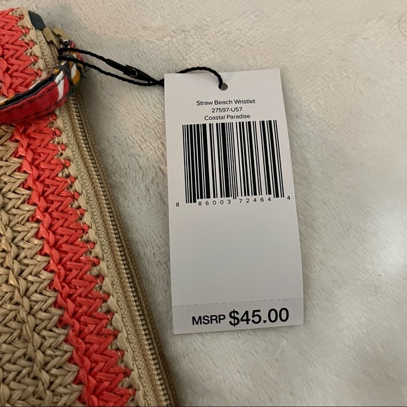 NWT Straw Beach Wristlet - Coastal Paradise​​ - Picture 4 of 4